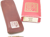 Vintage Al Mar Hawk 1002 Seki Japan 3.25" Stag Lockback Folding Pocket Knife