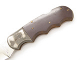 Vtg 70s Wenoka Magnum Imai Seki Japan Folding Hunter Lockback Knife Unfinished#1