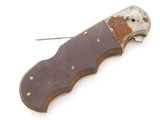 Vtg '70s Rhino Magnum Imai Seki Japan Folding Hunter Lockback Knife Unfinished#2