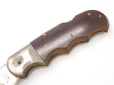 Vtg '70s Rhino Magnum Imai Seki Japan Folding Hunter Lockback Knife Unfinished#1