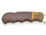Vtg '70s Rhino Magnum Imai Seki Japan Folding Hunter Lockback Knife Unfinished#6