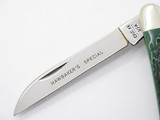 Vtg 1982 Case XX Muskrat Hawbaker Special Folding Pocket Knife Green Bone
