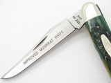 Vtg 1982 Case XX Muskrat Hawbaker Special Folding Pocket Knife Green Bone