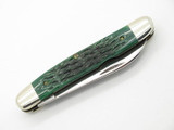 Vtg 1982 Case XX Muskrat Hawbaker Special Folding Pocket Knife Green Bone