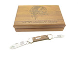 Vintage 1995 Case XX Canoe Limited Osceola Native American Series Folding Knife