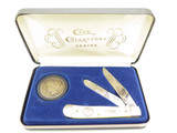 Vintage 1992 Case XX Folding Trapper Knife with Genuine 1923 Peace Dollar