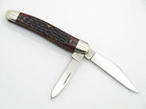 Vtg 1980 Case XX 62087 Jigged Delrin Folding Pocket Serpentine Jack Knife