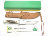 Vintage 1976 Puma 6373 Germany Stag Fixed Blade Skinner Hunting Knife