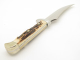 Vintage 1976 Puma 6373 Germany Stag Fixed Blade Skinner Hunting Knife
