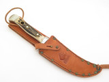 Vintage 1976 Puma 6373 Germany Stag Fixed Blade Skinner Hunting Knife