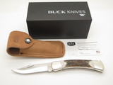 Buck 110 Folding Hunter Custom Shop Elk Horn Magnacut Lockback Knife