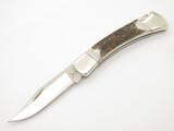 Buck 110 Folding Hunter Custom Shop Elk Horn Magnacut Lockback Knife