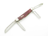 Vtg 1992 Case XX DR64052 4 Blade Congress Red Bone Handle Folding Pocket Knife