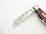 Vtg 1992 Case XX DR64052 4 Blade Congress Red Bone Handle Folding Pocket Knife