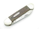 Vintage 1995 Case XX 62131 USA Canoe Green Jigged Bone Folding Pocket Knife