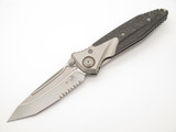 Microtech Socom Bravo Mini 261M-8 Titanium CF M390 Tanto Folding Pocket Knife
