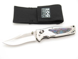 SOG Stingray 2.0 Seki Japan Customized Kimono Cloth Inlay Folding Pocket Knife