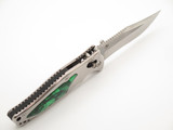 SOG Stingray 2.0 Seki Japan Customized Green Resin Inlay Folding Pocket Knife