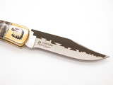 Custom Brian Yellowhorse Buck 110 Eagle Engraved Lockback Folding Hunter Knife
