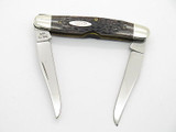 Vtg 10 Dot 1980 Case X Muskrat Jigged Bone Folding Pocket Knife