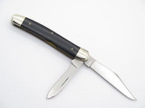 Vtg 1980 Case XX 22087 Black Delrin Folding Pocket Medium Jack Knife