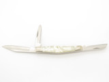 2002 Buck 303 Cadet White Poly Pearl Folding Stockman Pocket Knife