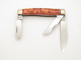 Vintage C Risner Indian Head Solingen Germany Swirl Handle Folding Pocket Knife