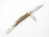 Vintage C Risner Indian Head Solingen Germany Stag Folding Pocket Knife