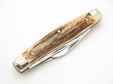 Vintage C Risner Indian Head Solingen Germany Stag Folding Pocket Knife