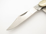 Frost Cutlery Solingen Steel Blue Bone Handle Stockman Folding Pocket Knife