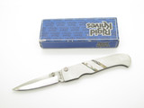 Vintage 1980s Rigid Seizo Imai Seki Japan Folding Top Lock Knife Abalone Inlay