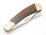 Vintage Frost Cutlery Japan Trapper Razor Seizo Imai Wood Folding Pocket Knife