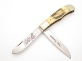 Vtg 1980s Parker Imai Japan Trapper Stag Handle Folding Pocket Knife