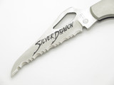Vintage 1980s United Cutlery 417 Seki Japan Silver Dragon Folding Pocket Knife