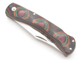 Vintage 1980s United Tiger Eye Seki Japan Wood Lockback Folding Hunter Knife