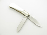 Vintage 1980s American Blades Seki Japan MOP Pearl Trapper Folding Pocket Knife