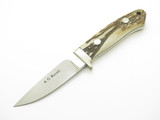 Vintage 1990s A.G. Russell Japan ATS-34 Stag 7.25" Fixed Loveless Hunting Knife