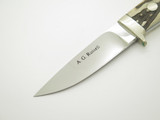 Vintage 1990s A.G. Russell Japan ATS-34 Stag 7.25" Fixed Loveless Hunting Knife