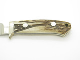 Vintage 1990s A.G. Russell Japan ATS-34 Stag 7.25" Fixed Loveless Hunting Knife