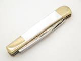 Vtg 1980s Parker American Blade Limited Pearl MOP Trapper Folding Pocket Knife