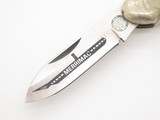 Vintage 1980s United Cutlery Merrimac Canoe Bone Handle Folding Pocket Knife