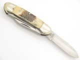 Vintage 1980s United Cutlery Merrimac Canoe Bone Handle Folding Pocket Knife