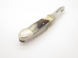 Vintage 1980s United Cutlery Merrimac Canoe Bone Handle Folding Pocket Knife