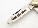 Vintage 1980s United Cutlery Monitor Canoe Bone Handle Folding Pocket Knife
