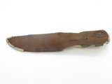 Vintage Edge Mark Solingen Germany Stag Handle Fixed Blade Hunting Knife