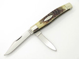 Vtg 9 Dot 1981 Case XX 62032 Jigged Bone Folding Pocket Jack Knife