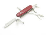 Victorinox Officier Suisse Swiss Army Camp Multitool Folding Knife & Sheath