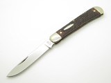 Vintage Western S-693 USA Jigged Delrin Single Blade Folding Pocket Knife