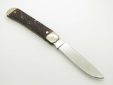 Vintage Western S-693 USA Jigged Delrin Single Blade Folding Pocket Knife