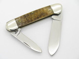 1996 Case XX 62131 Limited Rogers Green Bone Canoe Folding Pocket Knife